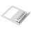 6 Roller Saddle 6 String Humbucker Guitar Bridge for Tele Telecaster Guitar (Chrome) 7