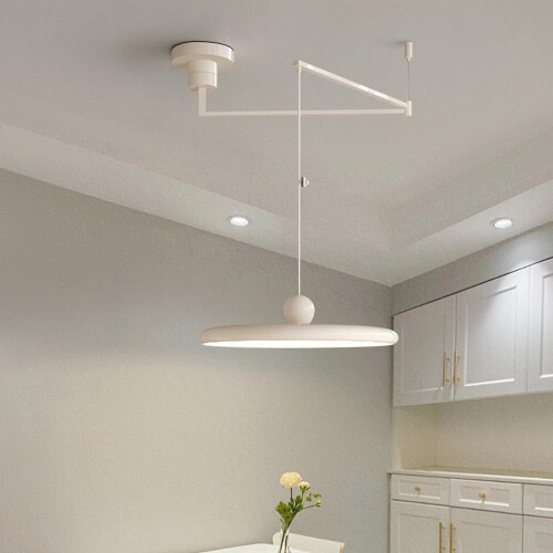 LED Pendant Light with 360 Rotating Swing Arm, Dimmable Modern Ceiling Light for Kitchen Island 2