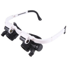 9892H-1 Loupe de Lunettes Lunettes de Loupe Multifonctionnelles à Bandeau avec LumièRe avec Objectif 8X 15X 23X
