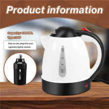 Chauffe-Eau Bouilli à Eau Chaude Du Camion 1000Ml pour Thé, Café, Acier Inoxydable, Capacité 24V