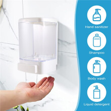 Dispenser di Sapone Manuale 33,8 Oz / 1000 Ml Dispenser di Sapone per Montaggio un Parete Dispenser di Sapone Commerciale per Bagno per Cucina