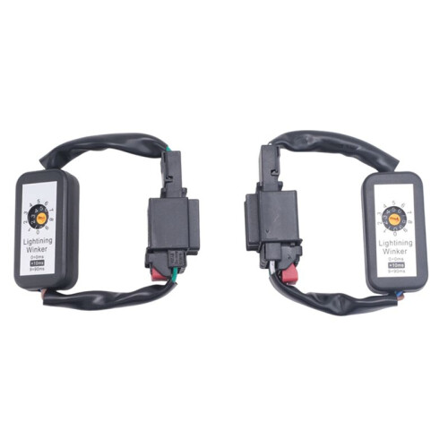 2Pcs Dynamic Turn Signal Indicator LED Taillight Add- Module Cable Wire for  7 Tail Light