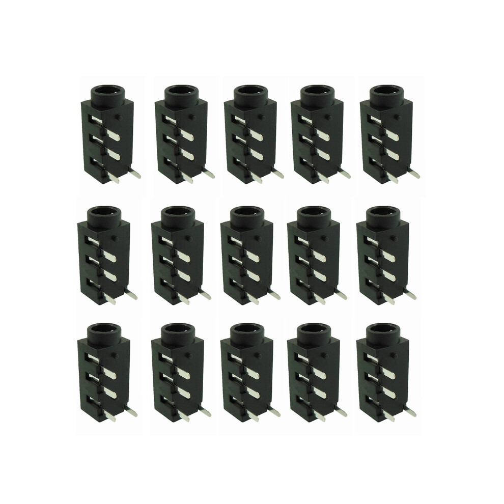 100Pcs 3.5Mm Female Audio Connector 4 Pin Dip Headphone Jack Socket Pj-320A Black 4713694643687