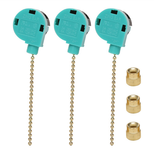 3 Pack Ceiling Fan   Replacement Speed Control for Ceiling Fan Light, Wall Lamps, Cabinet Light A ZE-268S6