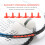 Badminton Racket Racquet Stringing Grommets Eyelets Replacement Accessories Guard Tube 6 Nails Type Red 2