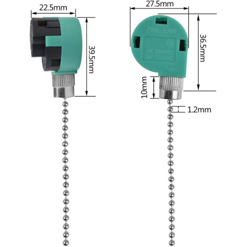 3 Pack Ceiling Fan   Replacement Speed Control for Ceiling Fan Light, Wall Lamps, Cabinet Light C ZE-268S6 2