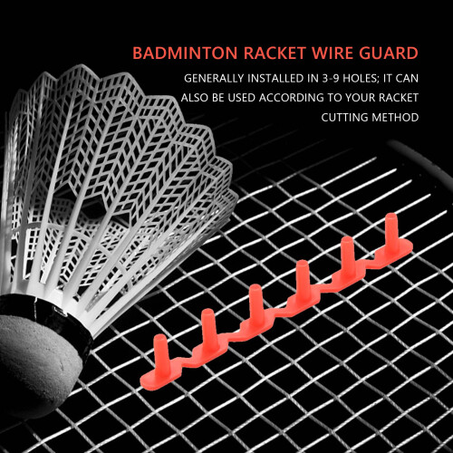 Badminton Racket Racquet Stringing Grommets Eyelets Replacement Accessories Guard Tube 6 Nails Type Red 2