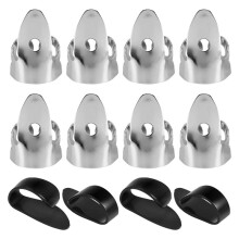12 PièCes Ensemble de MéDiators en Acier, MéDiators en MéTal MéDiators RéGlables pour Guitare, Banjos et Autres Instruments