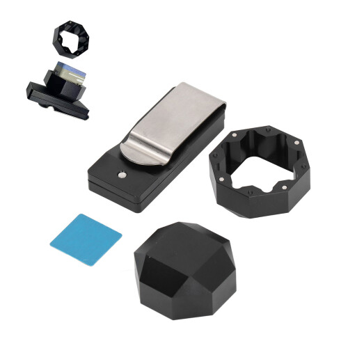 Aluminium Cue Chalk Clip 2 Layers Octagon