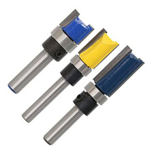 3Stck 1/4 Zoll Shank Flush Trim Router Bits Muster Vorlage Router Bit Set Holzbearbeitung Top Lager FräSwerkzeuge