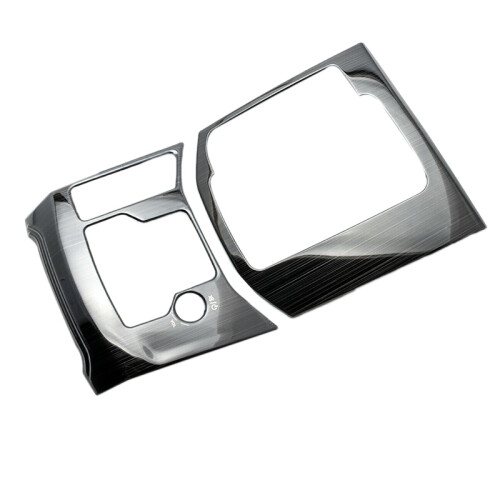 För  CX-5 CX5 2017-2020 Gear Shift Console Panel Ramkåpa Trim Titanium Svart