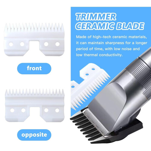 Ceramic Clipper Blade Compatible with Oster Fast Feed A5 Clippers, Cool Cutting, Durable, PreOiled 1