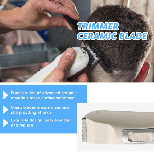 Ceramic Clipper Blade Compatible with Oster Fast Feed A5 Clippers, Cool Cutting, Durable, PreOiled 2