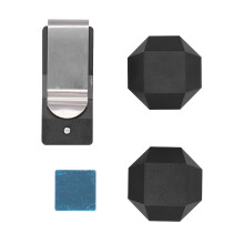 Aluminium Cue Chalk Clip 2 Layers Octagon