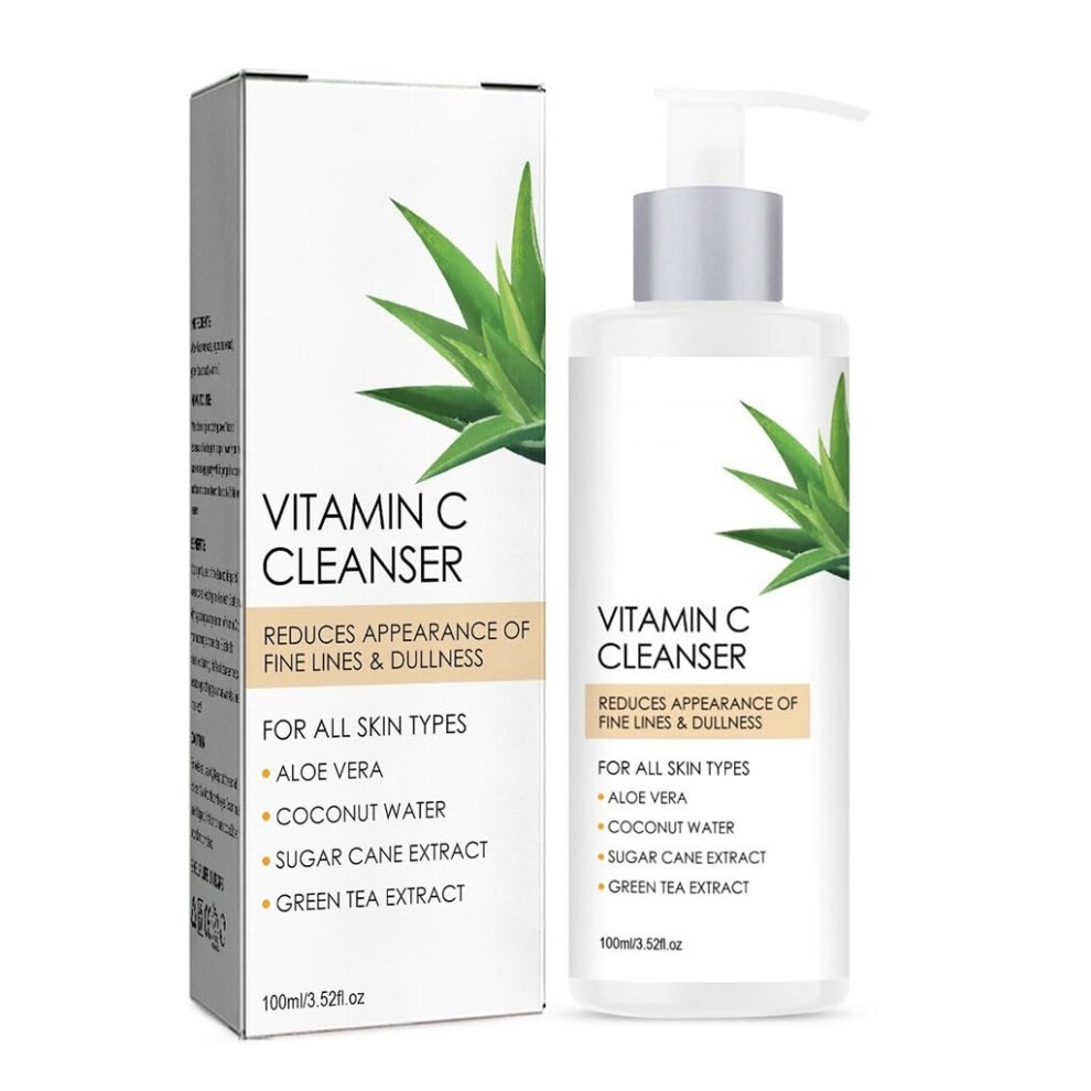 Vitamin C Face Wash Deep Cleansing Brightening Hydrating Facial Cleanser for Dull Skin 1PCS
