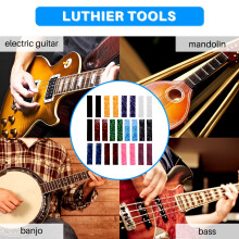 DIY Gitaar Pick Punch Sheets Muzikanten Celluloid Gitaar Pick Strips Drie Dikte Door 0.46/0.71/0.96 Cm Willekeurige Kleur
