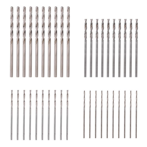 40 Pieces 0.5mm-2.0mm Straight Shank  Drill Bit Set Tiny  Small Drill Bits Full-Ground HSS Twist Drill for Dil