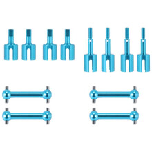 Metalowy Wał NapęDowy Dog Bone Diff Cup Joint Set dla TT01 TT-01 TT01D TT01E TT02 TT-02 1/10 RC Car Upgrade Parts