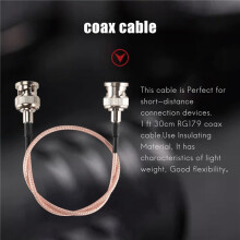 2Pcs 3G HD SDI Cable BNC Cable 30cm 75 Ohm for Cameras BMCC Video Equipment Supports HD-SDI 3G-SDI 4K 8K SDI Video Cable