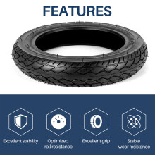 12 1/2X2 1/4 ( 57-203 ) Fits for Many Gas Electric Scooters 12 Inch Tire for ST1201 ST1202 E-Bike 12 1/2X2 1/4