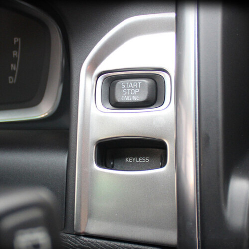Car Styling Chrome Ignition Device Key Hole Frame Keyhole Decorative Cover for  XC60 2012-2017 Interior Accessories 1