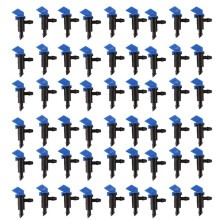 60 Pieces Irrigation Drip Emitter Garden Flag Irrigation Dripper, Trees and Shrubs ( Black,2GPH)