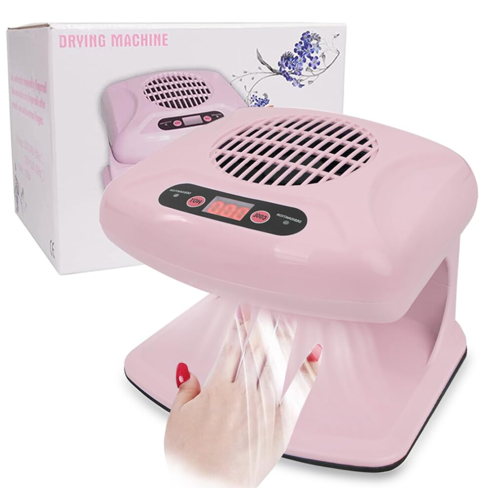 Professional Nail Dryer with Hot and Cold Air, Fast Drying Fan and Auto Sensor for Salon and Home