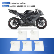 5 PièCes Filtre de Pompe à Carburant de Moto Filtre à Carburant Adapté pour R1 R6 R6S R6R FZ8 2003-2016