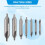 7 Pcs Center Drill Bits Set 60-Degree Angle Center Drill Bits Kit Countersink Tools for Lathe Metalworking 3