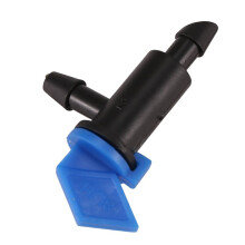 60 Pieces Irrigation Drip Emitter Garden Flag Irrigation Dripper, Trees and Shrubs ( Black,2GPH)