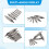 7 Pcs Center Drill Bits Set 60-Degree Angle Center Drill Bits Kit Countersink Tools for Lathe Metalworking 7
