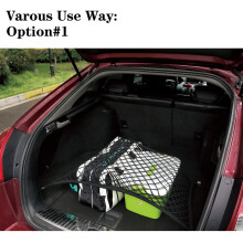 Double-Layer High Elastic Car Rear Cargo Net for SUV Car Trunk Net Organizer Automotive Cargo