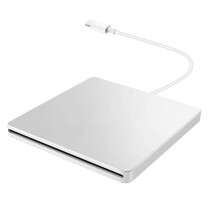 USB External CD/DVD Drive Type C Portable Drive-Free CD Movies Players for Laptop PC Windows ,Silver