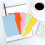 10 Sets A6 Subject Dividers Paper Sheet, Punched File Card Dividers,Tabbed Index Divider for Notebook Insert Planner 6