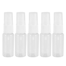5PZ Bellezza Plastica Trasparente Profumo Flacone Spray Vuoto Piccola Bottiglia da Viaggio con Flacone Spray Fine 20 Ml