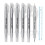 6 Pack Microblading Marker Pen Dual Tip Waterproof Purple Permanent Makeup Tattoo Mapping with Ruler 1