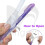 6 Pack Microblading Marker Pen Dual Tip Waterproof Purple Permanent Makeup Tattoo Mapping with Ruler 4
