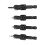 Precision Countersunk Drills 4Pcs Hex Shank - Cemented Carbide for Screws 11