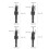Precision Countersunk Drills 4Pcs Hex Shank - Cemented Carbide for Screws 5
