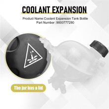 9800777280 Coolant Expansion Tank Bottle with Cap for  207 208 2008 301 Vti  C2 C3 C4 DS3