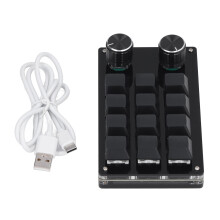 Game Booster Custom Configurations, Mechanical Gaming Keyboard With12Programmable Keys For Complex Shortcuts, Portable And Easy To Use In Various