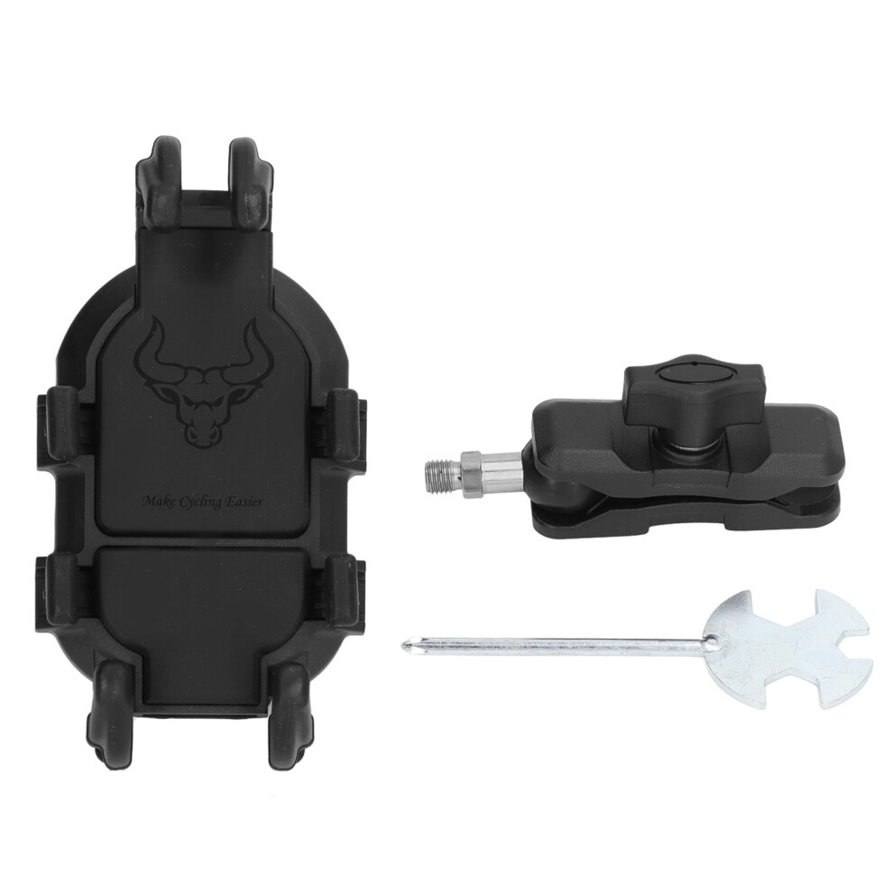 Motorbike Phone Mount Holder With8claw Fixation Shock Absorbing Suspension System Mechanical Lock Design Rotating Ball Structure Water Resistant 9489952174617