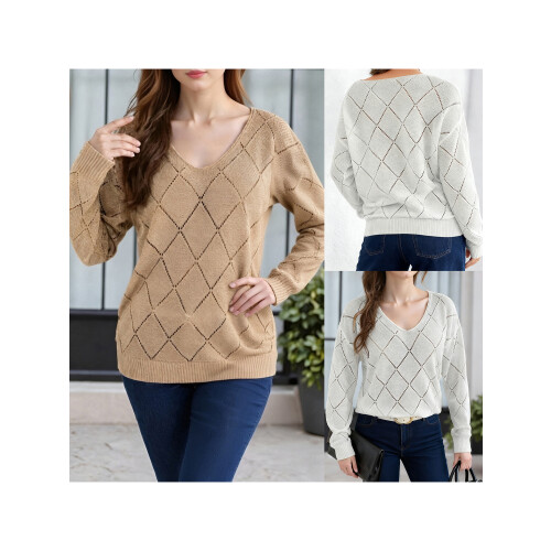 (M, Khaki) Pulls amples en look décontracté. 2