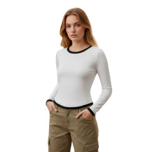(XL, White) T-shirt femme à pour l'automne/hiver.