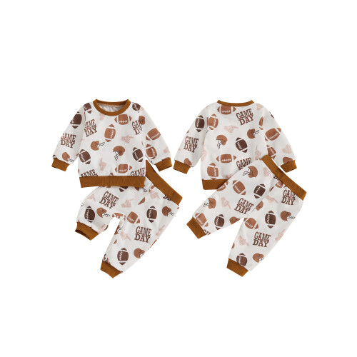 (0-6 Months, Khaki) Φθινοπωρινά ρούχα για λαιμόκοψη, γράμματα/ράγκμπι. 1