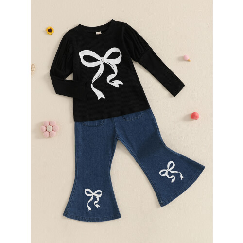 (5-6 Years, Black) Σετ παντελονιών για φθινοπωρινό outfit 2