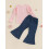 (3-4 Years, Pink) Σετ παντελονιών για φθινοπωρινό outfit 6