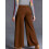 (XXL, Brown) Γυναικείο παντελόνι μεγάλα φαρδιά μπατζάκια. 7