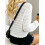 (XL, White) Γυναικεία Φθινοπωρινά Ριχτά Μακρυμάνικο Πουλόβερ 7
