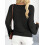 (XL, Black) Γυναικεία Φθινοπωρινά Ριχτά Μακρυμάνικο Πουλόβερ 7